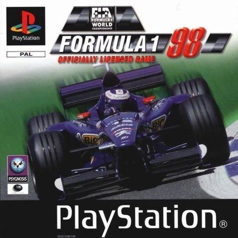 PlayStation 1 Formula 1 98, doos voorkant, tweedehands