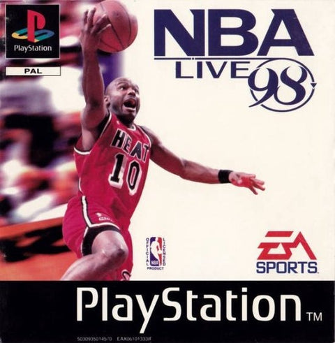 PlayStation 1 NBA Live 98, doos voorkant, tweedehands