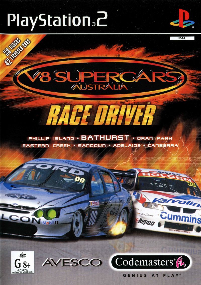 Playstation 2-V8 Supercars Australia: Race Driver Tweedehands