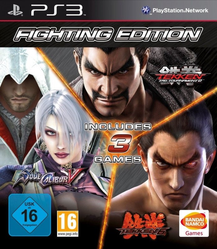 Playstation 3-Fighting Edition (Tekken 6, Tekken Tag Tournament 2, SoulCalibur 5) Tweedehands