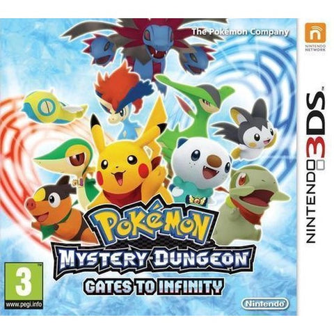 Nintendo 3DS Pokémon Mystery Dungeon Gates to Infinity, doos voorkant, tweedehands