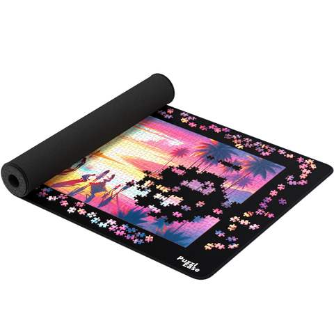 PuzzlEase-Luxe Antislip Puzzelmat XXL met Foamtube - Puzzels 1500 Stukjes - 66x120 cm (Nieuw)