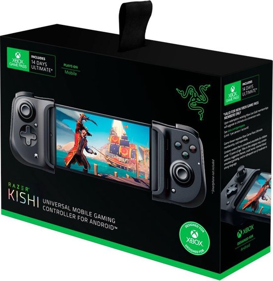 Razer-Kishi Mobile Game Controller voor Android Smartphone - Zwart (In doos) Tweedehands