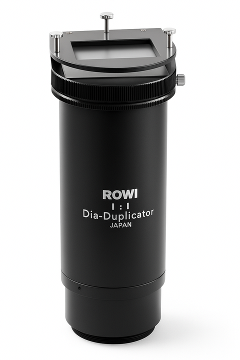 Rowi Dia Copier Slide Copier 2155, zwart, dia-duplicator 1:1 met diahouder bovenop, tweedehands