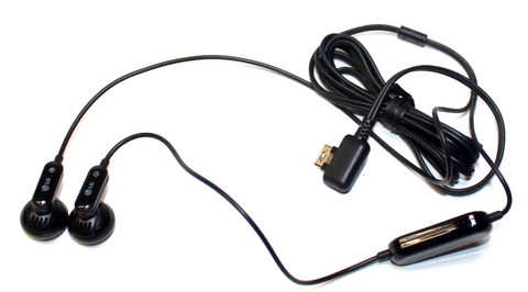 LG-Headset / Oordopjes voor LG Flip Telefoons met Proprietary Aansluiting - Zwart-tweedehands