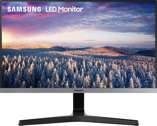 Samsung-LS24R350 Full HD IPS Monitor - 24 Inch - Grijs/Zwart Tweedehands