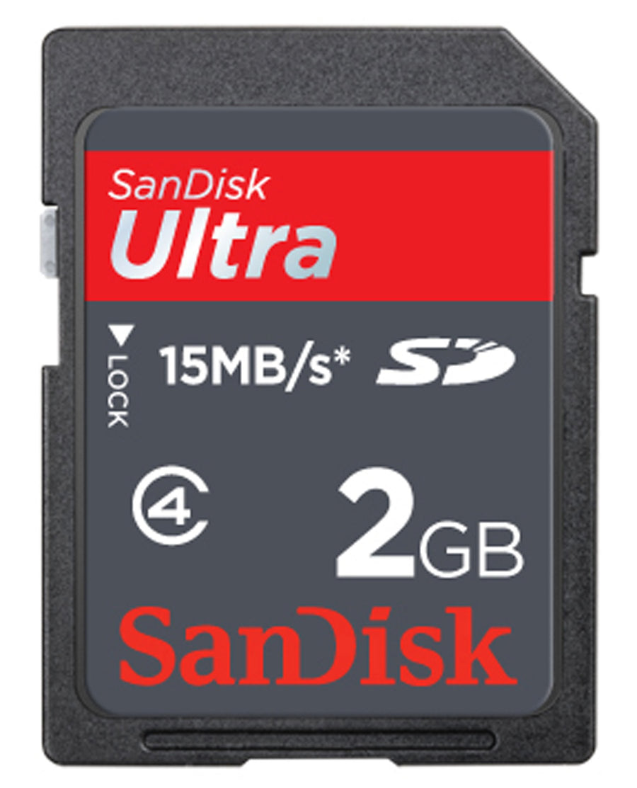 SanDisk-Ultra II SD Kaart 2 GB – SDSDH‑002G‑E11 – tot 15 MB/s (Nieuw)