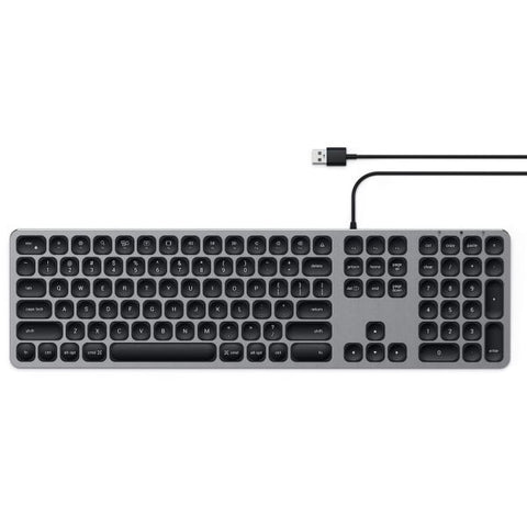 Satechi-Aluminum USB Bedraad Toetsenbord met Numeriek Toetsenblok voor Mac (ST-AMWK)-tweedehands