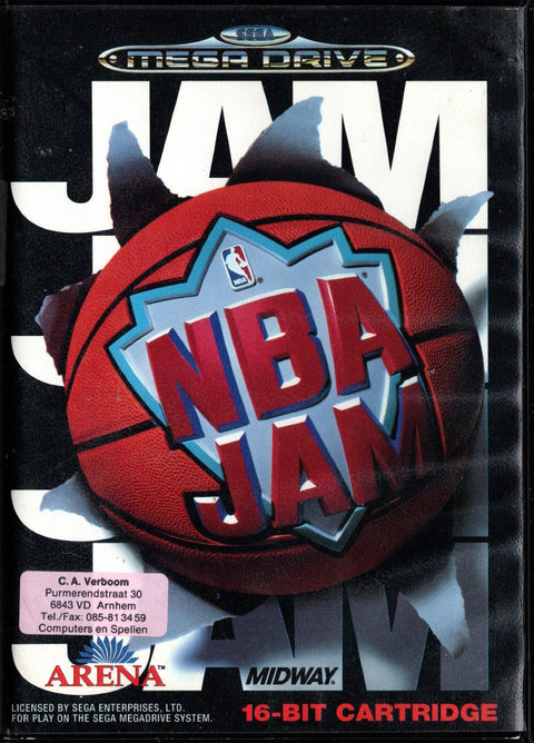 Sega Mega Drive-NBA Jam (In doos) Tweedehands