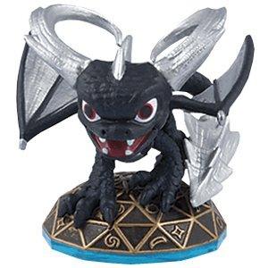 Skylanders figuur Dark Spyro, Spyro's Adventure, zwarte draak met zilveren vleugels, tweedehands