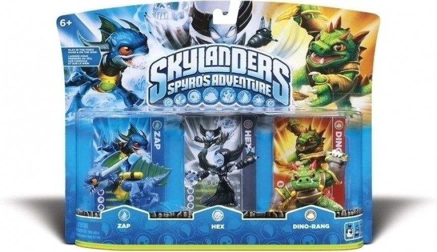 Skylanders-Spyro's Adventure: Triple Pack Hex, Zap, Dinorang (Nieuw)