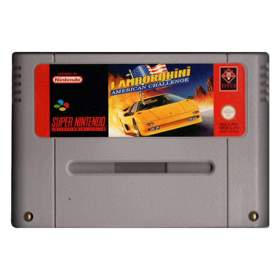 SNES-Lamborghini American Challenge (Losse cassette) Tweedehands