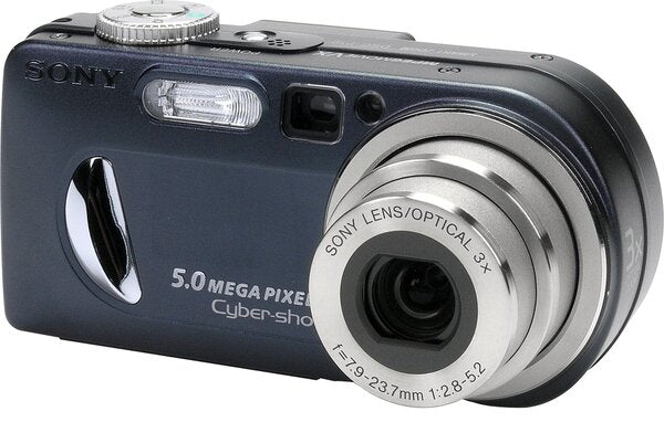 Sony-Cyber-shot DSC-P120 Digitale Compact Camera - Blauw Tweedehands