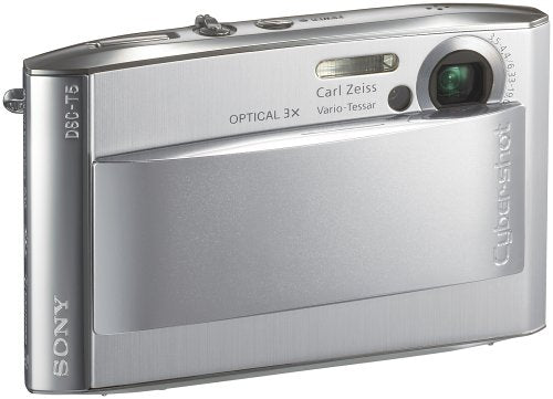 Sony-Cyber-shot DSC-T5 Digitale Compact Camera - Zilver Tweedehands