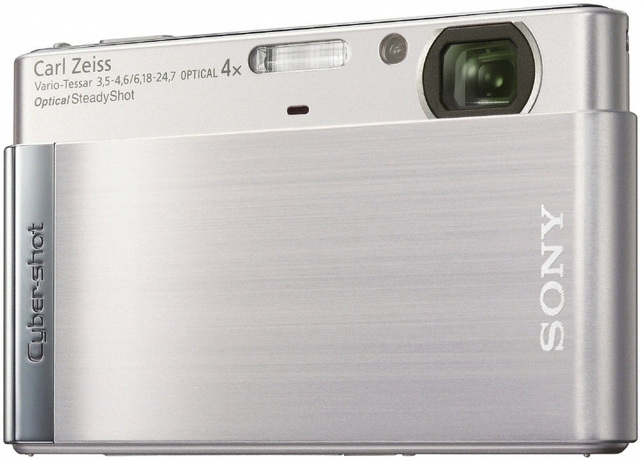 Sony-Cyber-Shot DSC-T90 Digitale Compact Camera - Zilver Tweedehands