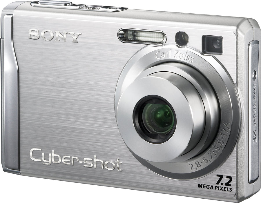 Sony-CyberShot DSC-W80 Digitale Compact Camera - Zilver Tweedehands