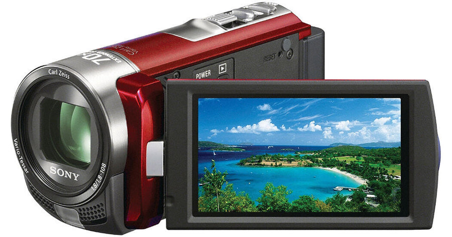 Sony-DCR-SX45E Digitale Videocamera - Rood (In doos)-tweedehands