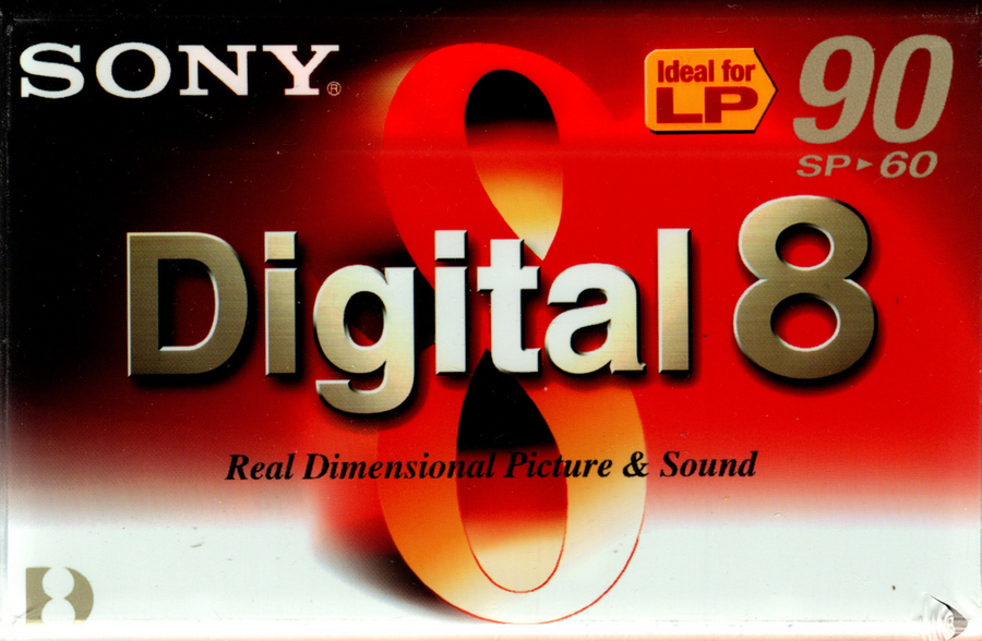 Sony-Digital8 Camcorder Cassette N8-60P2 – 60 min SP / 90 min LP (Nieuw)