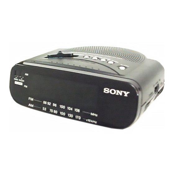 Sony-Dream Machine ICF‑C212 Klokradio - Zwart-tweedehands