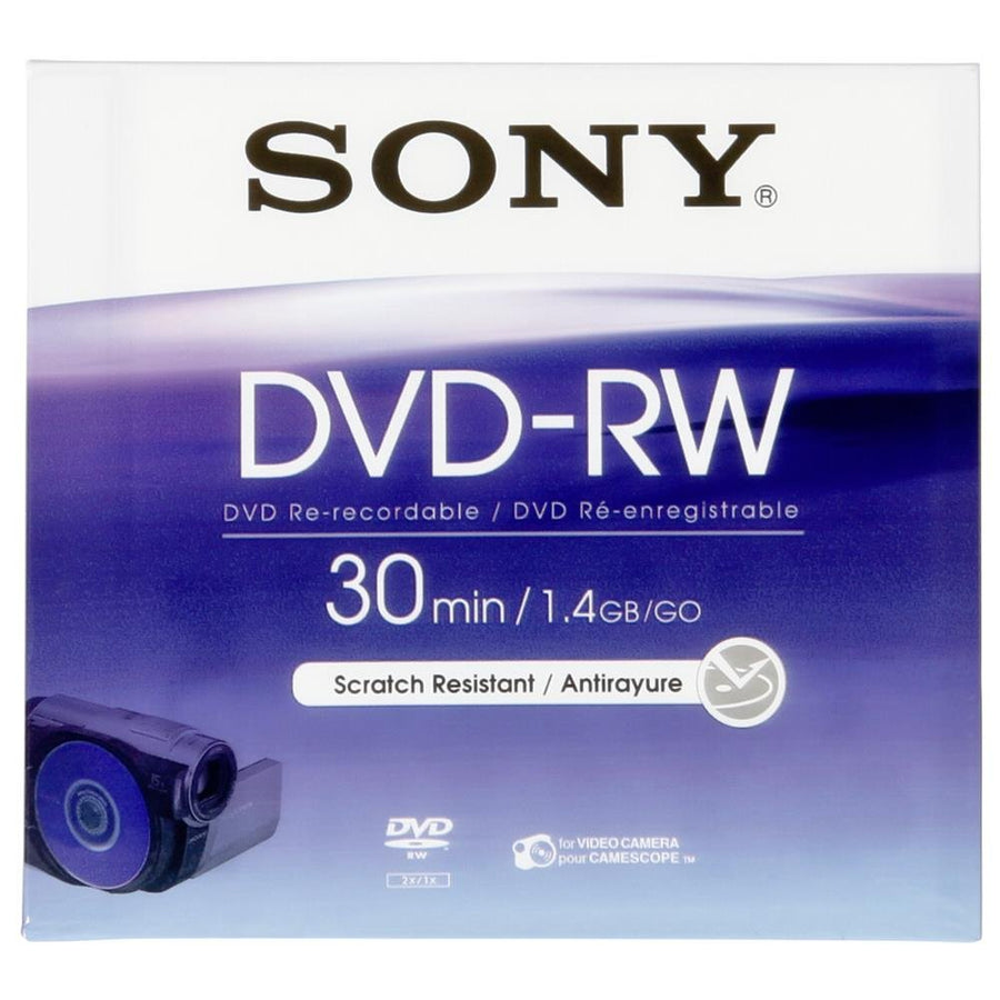 Sony-DVD‑RW 8 cm Single Disc DMW30AJ – 1,4 GB / 30 min Opneembaar (Nieuw)