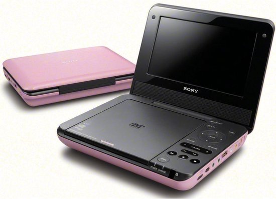 Sony-DVP-FX770 Draagbare DVD-speler - Roze Tweedehands