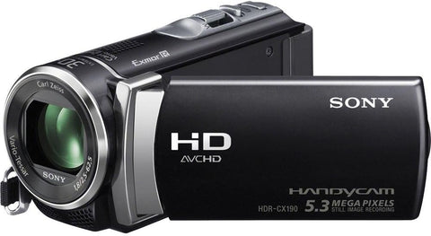 Sony HDR-CX190E Videocamera - Zwart, vooraanzicht