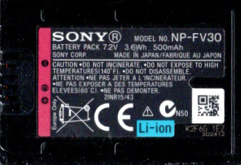 Sony-NP-FV30 Accu / Batterij Tweedehands
