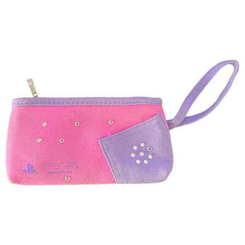 Sony-PSP Case - Paars/Roze met Diamantjes Tweedehands