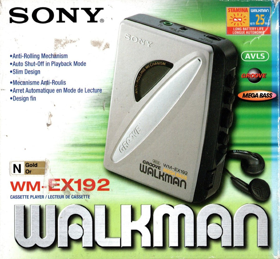 Sony-WM-EX192 Walkman Stereo Cassette Player - Zilver (In doos) Tweedehands