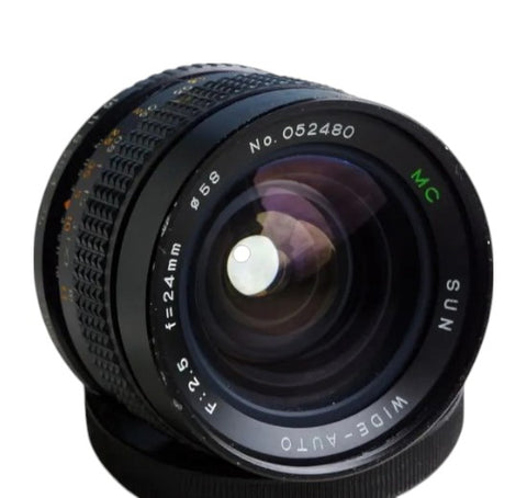 Sun-24mm 2.5 MC Super-Wideangle voor Contax/Yashica Lens (In doos) Tweedehands