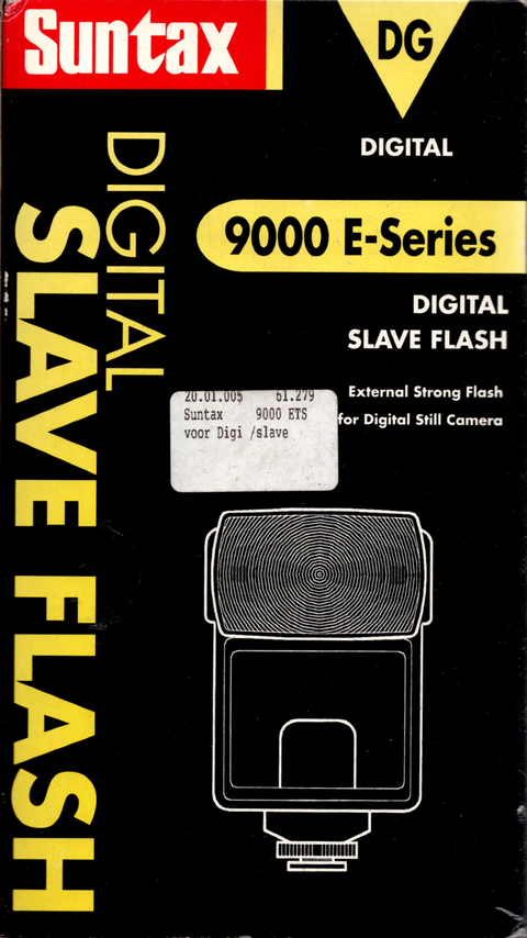 Suntax-9000 E‑Series Camera Flash – Hotshoe-Flitser voor Digitale Camera’s (Nieuw)