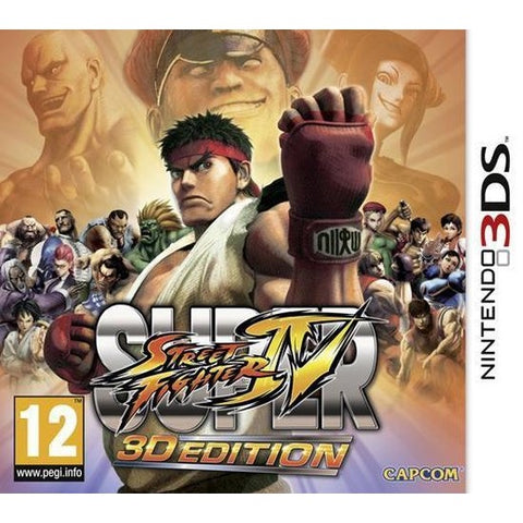 Nintendo 3DS Super Street Fighter IV 3D Edition, doos voorkant, tweedehands