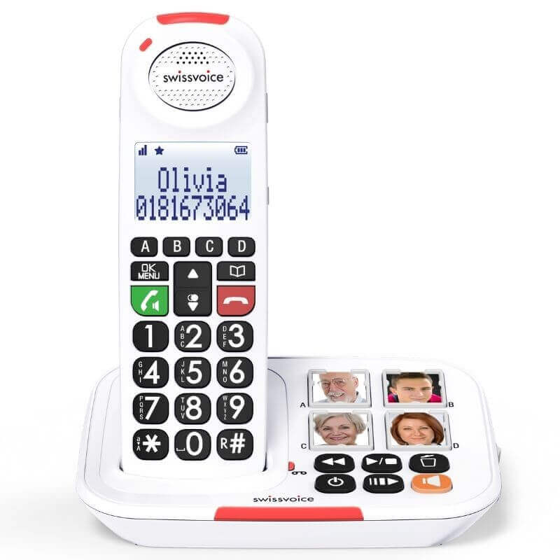 Swissvoice-Xtra 2155 Draadloze Seniorentelefoon met Fototoetsen en Antwoordapparaat Tweedehands