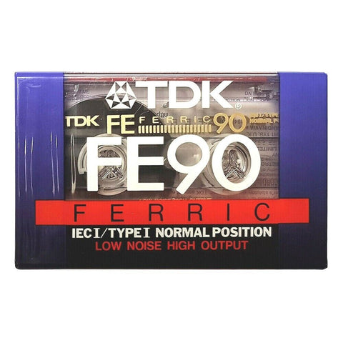 TDK-FE90 Ferric 90 IEC I/Type I Normal Position Cassette (Nieuw)