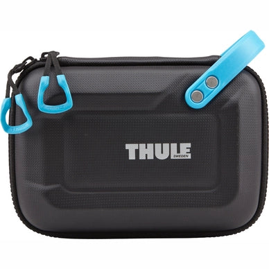 Thule TLGC101 Legend case voor GoPro, zwart met blauwe lussen, voorkant, tweedehands