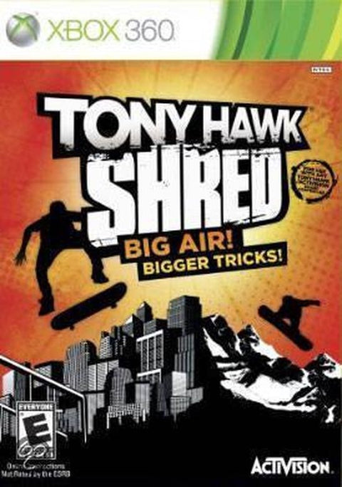 Xbox 360 Tony Hawk Shred van Activision, doos voorkant, Amerikaanse ESRB-uitgave, tweedehands