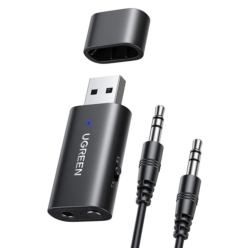 UGREEN-Bluetooth 5.1 Adapter 2-in-1 Bluetooth Transmitter en Receiver (1M) (Nieuw)