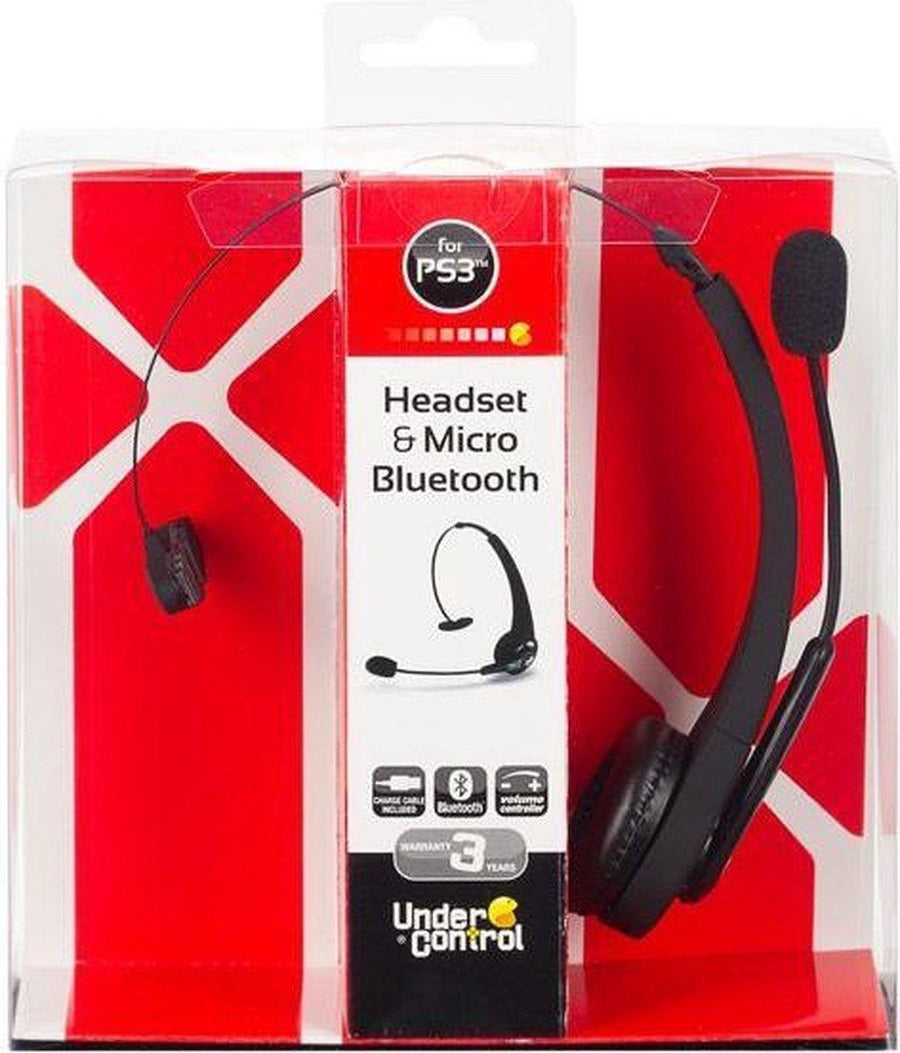 Under Control Bluetooth Mono Headset voor Playstation 3 - Zwart (Nieuw)