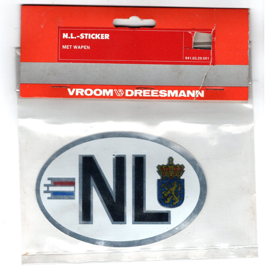 V&D-Originele Vintage NL Sticker voor Auto Tweedehands