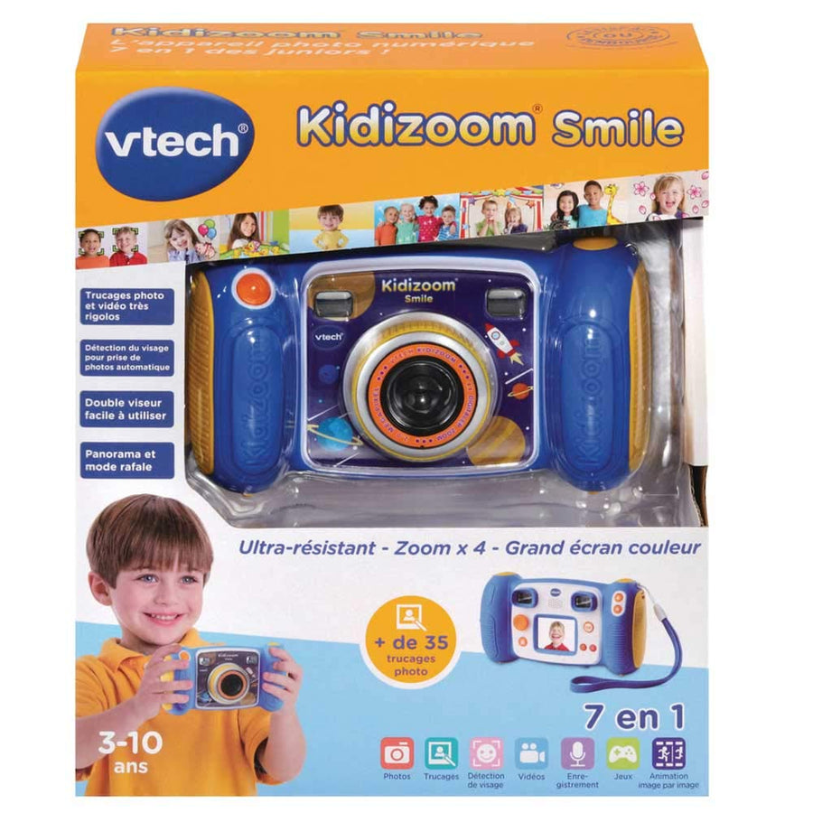 VTech-Kidizoom Smile Digitale Camera voor Kinderen - Blauw (In doos) Tweedehands
