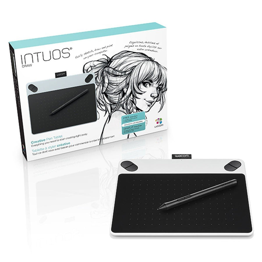 Wacom-Intuos Tekentablet met Pen - Wit (CTL-490DW-S) Tweedehands