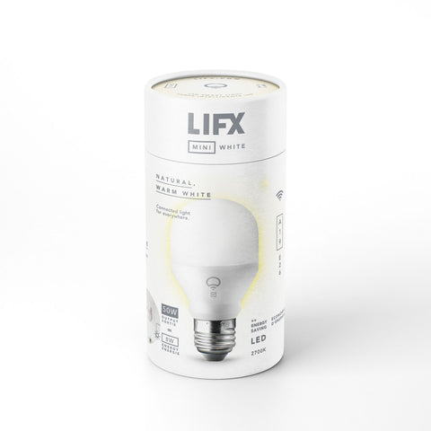 LIFX-Smart Ledlamp / Lamp E27 Mini White A19 9W 800 Lumen Dimbaar (Warm Wit 2700K) (Nieuw)