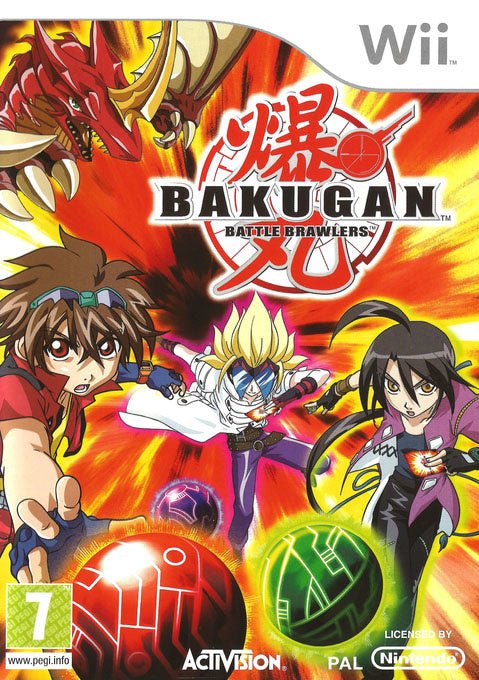Nintendo Wii Bakugan Battle Brawlers, doos voorkant, tweedehands