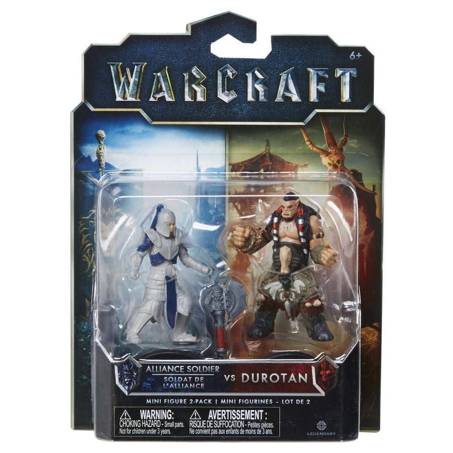 World of Warcraft Alliance Soldier vs Durotan Mini Figure 2 - pack (Nieuw)
