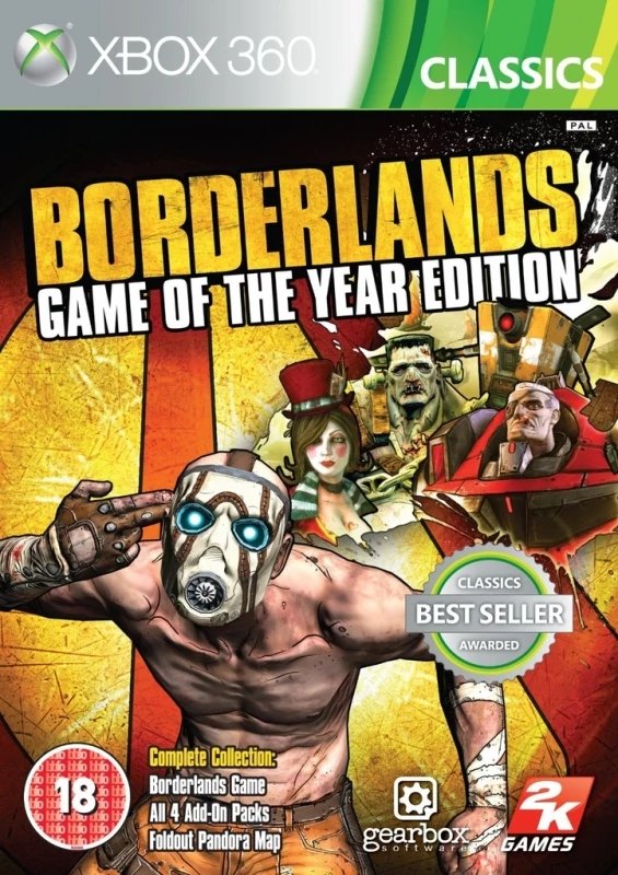 Xbox 360-Borderlands: Game of the Year Classics Tweedehands