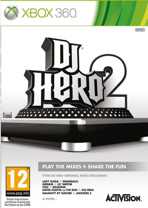 Xbox 360-DJ Hero 2 (Game Only) Tweedehands