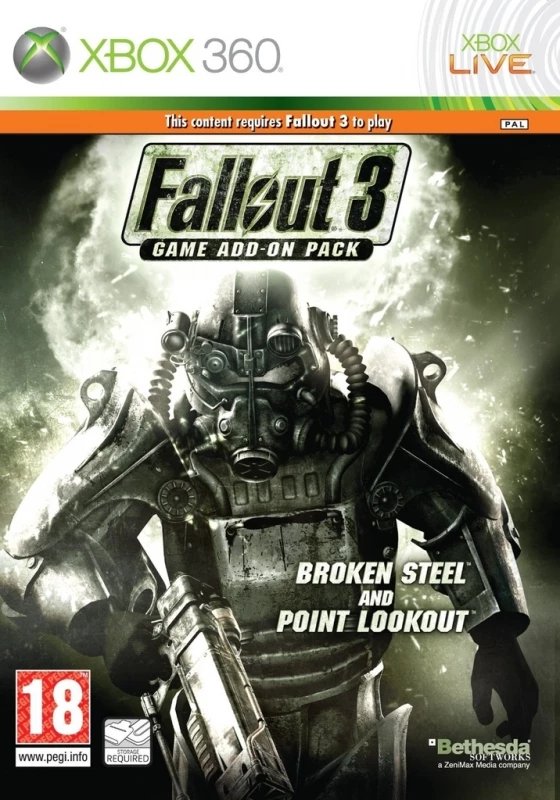 Xbox 360 Fallout 3 Add - On Broken Steel And Point Lookout (Geseald)