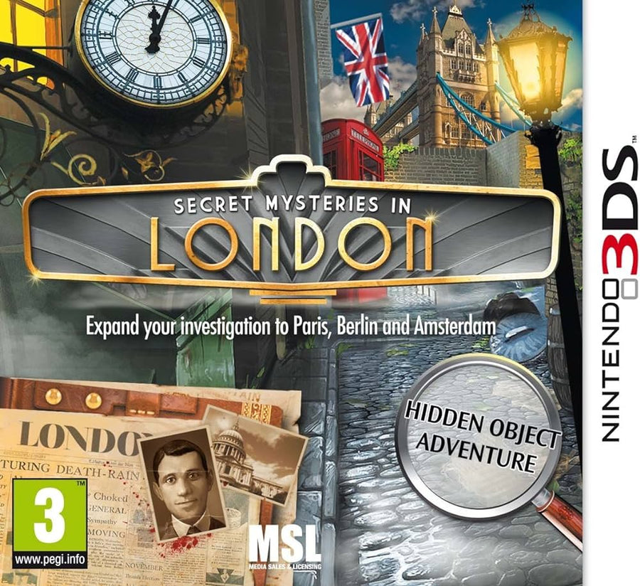3DS-Secret Mysteries in London Tweedehands