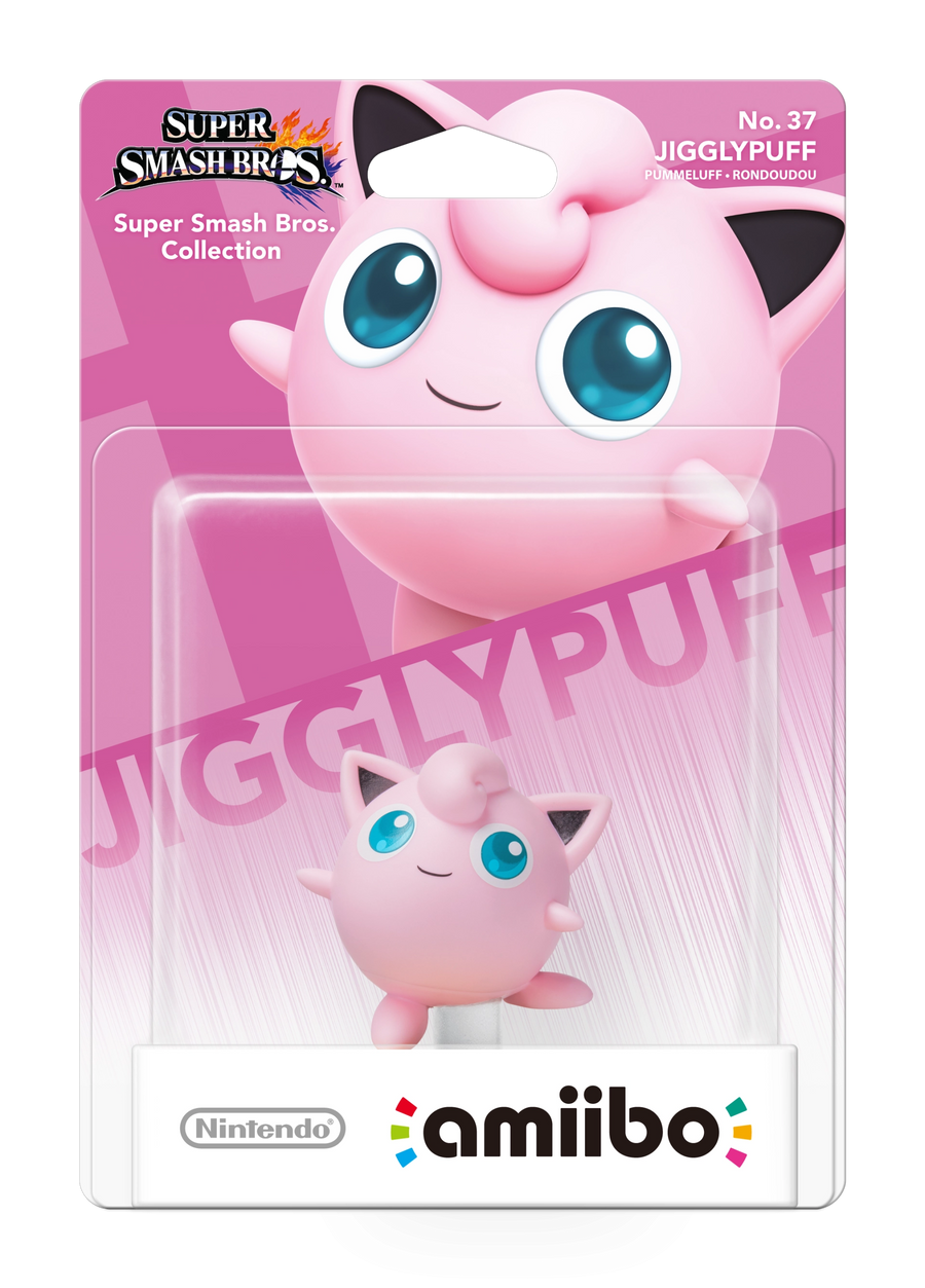 Amiibo-Jigglypuff (Nr. 37) - Super Smash Bros. series (Nieuw)