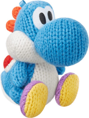 Amiibo-Light-Blue Yarn Yoshi - Yoshi's Woolly World series Tweedehands